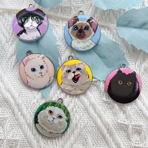 Jewelry Making Earrings - 10pcs 만화 동물 고양이 에나멜 쥬얼리