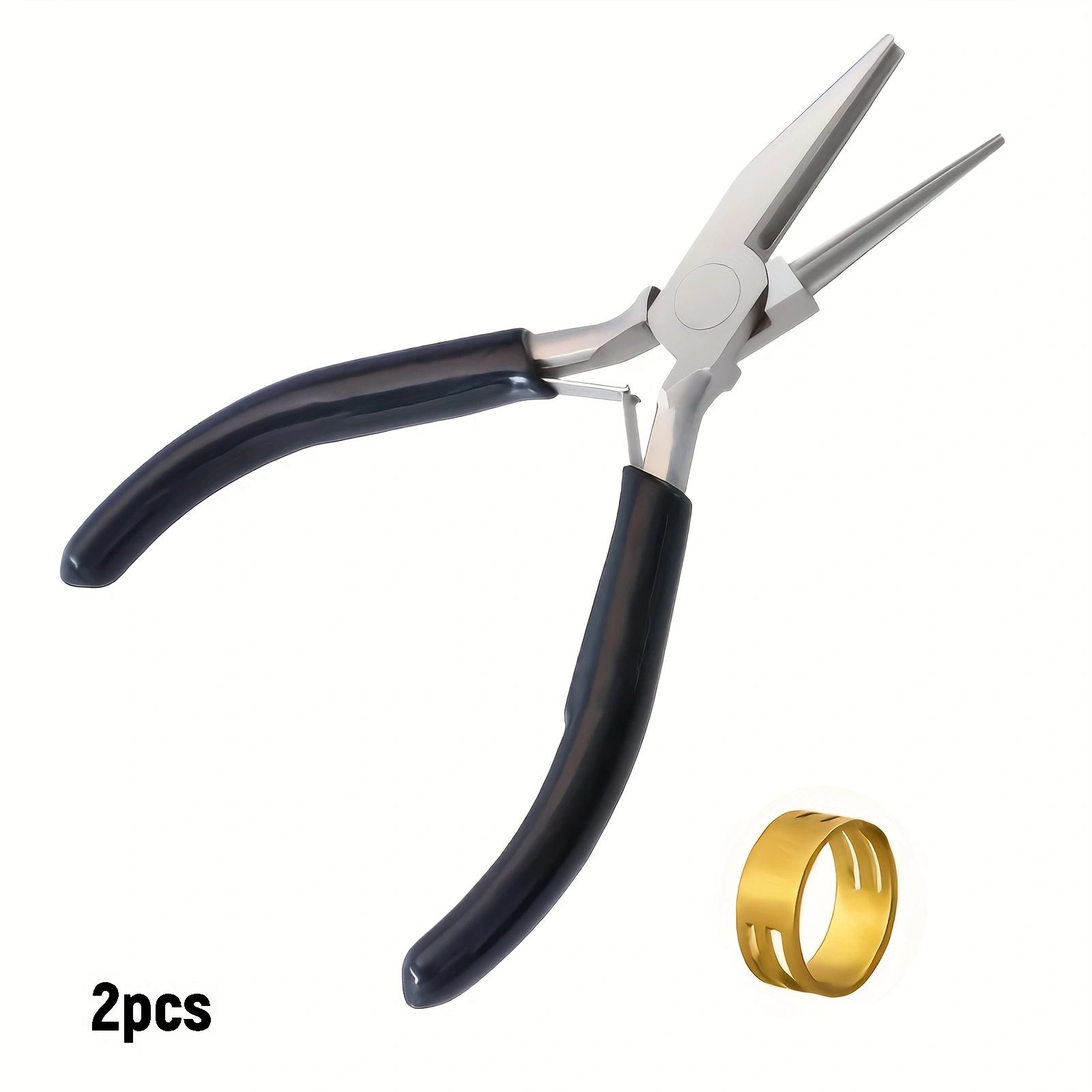 Jewelry Making Loop Pliers - 2/1개의 검정색 뾰족 코 플라이어와 1개의