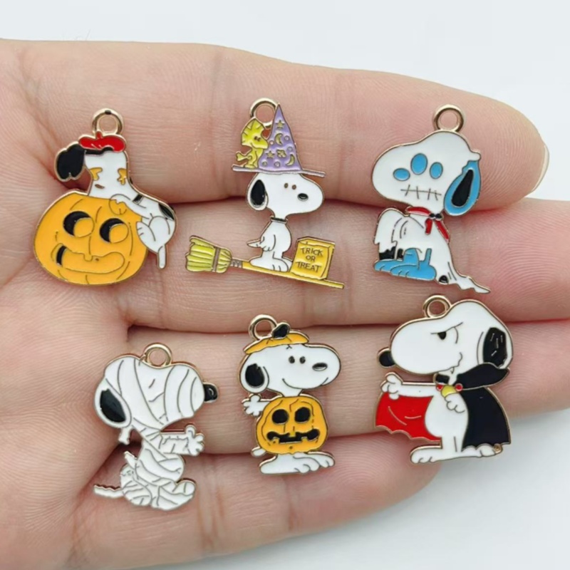 Jewelry Making Accessories - 10Pcs 귀여운 할로윈 만화 강아지 합금