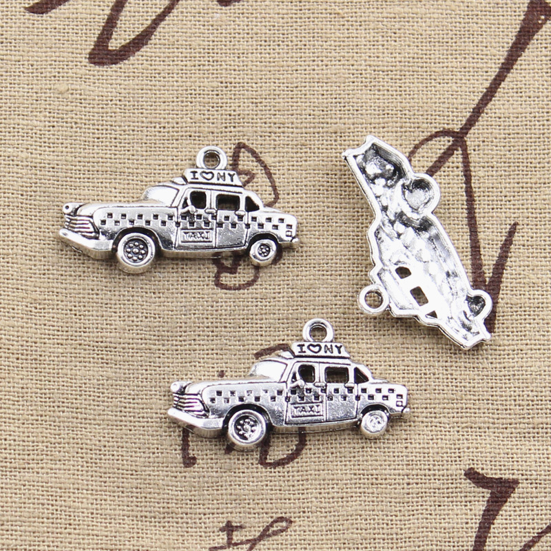 Jewelry Making New York - 8pcs 참스 뉴욕 택시 자동차 18x32mm