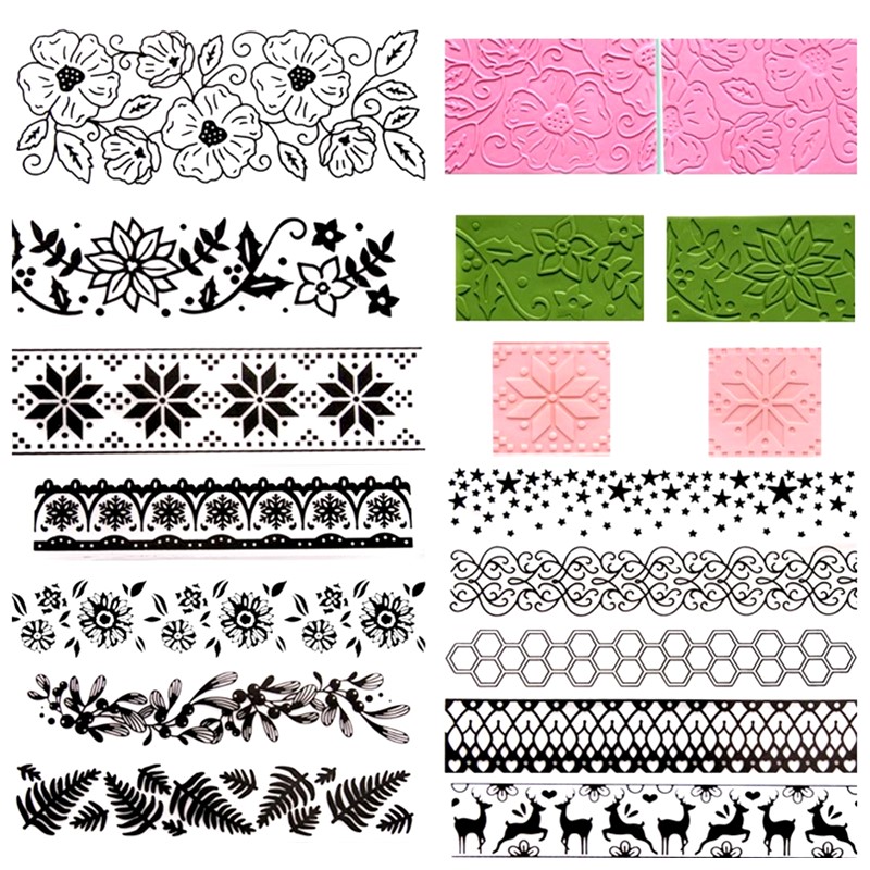 Jewelry Making Mold - SNASAN 잎 꽃 스타 레이스 오목