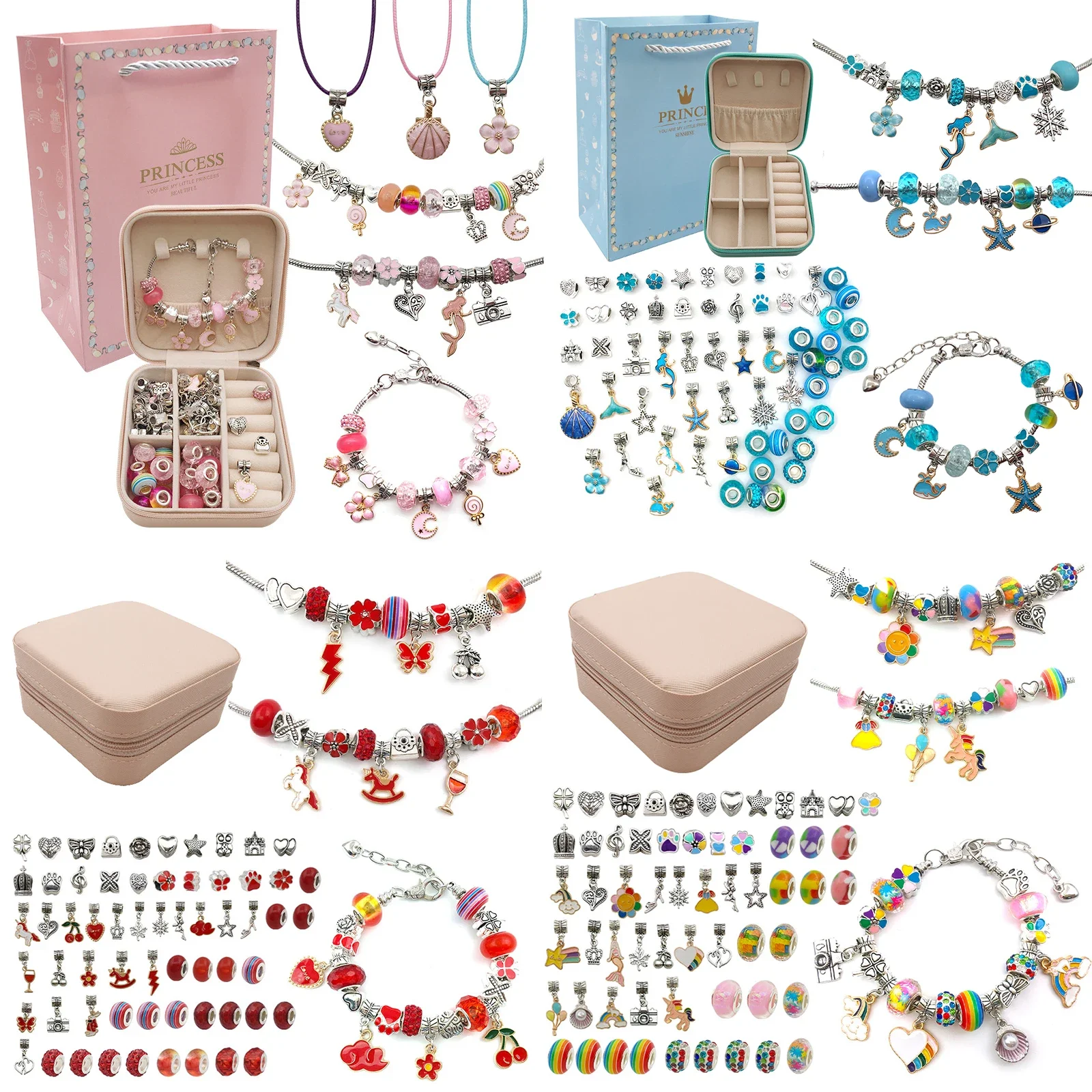 Jewelry Making Kits For Girls - 소녀용 부적 팔찌 제작 키트, 선물