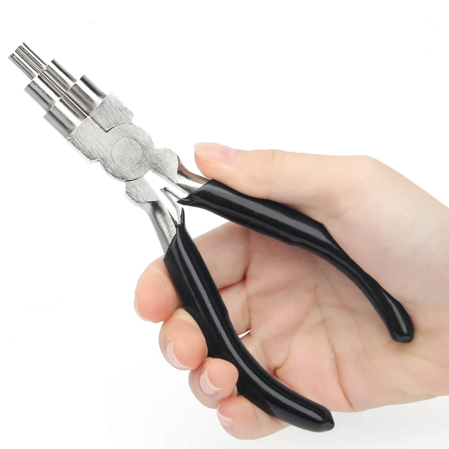 Jewelry Making Loop Pliers - 6단계 와이어 루핑 플라이어, 미끄럼 방지