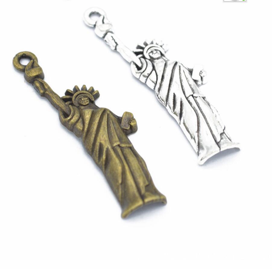 Jewelry Making New York - 5개입 자유의 여신상 뉴욕 50*14mm 티베트