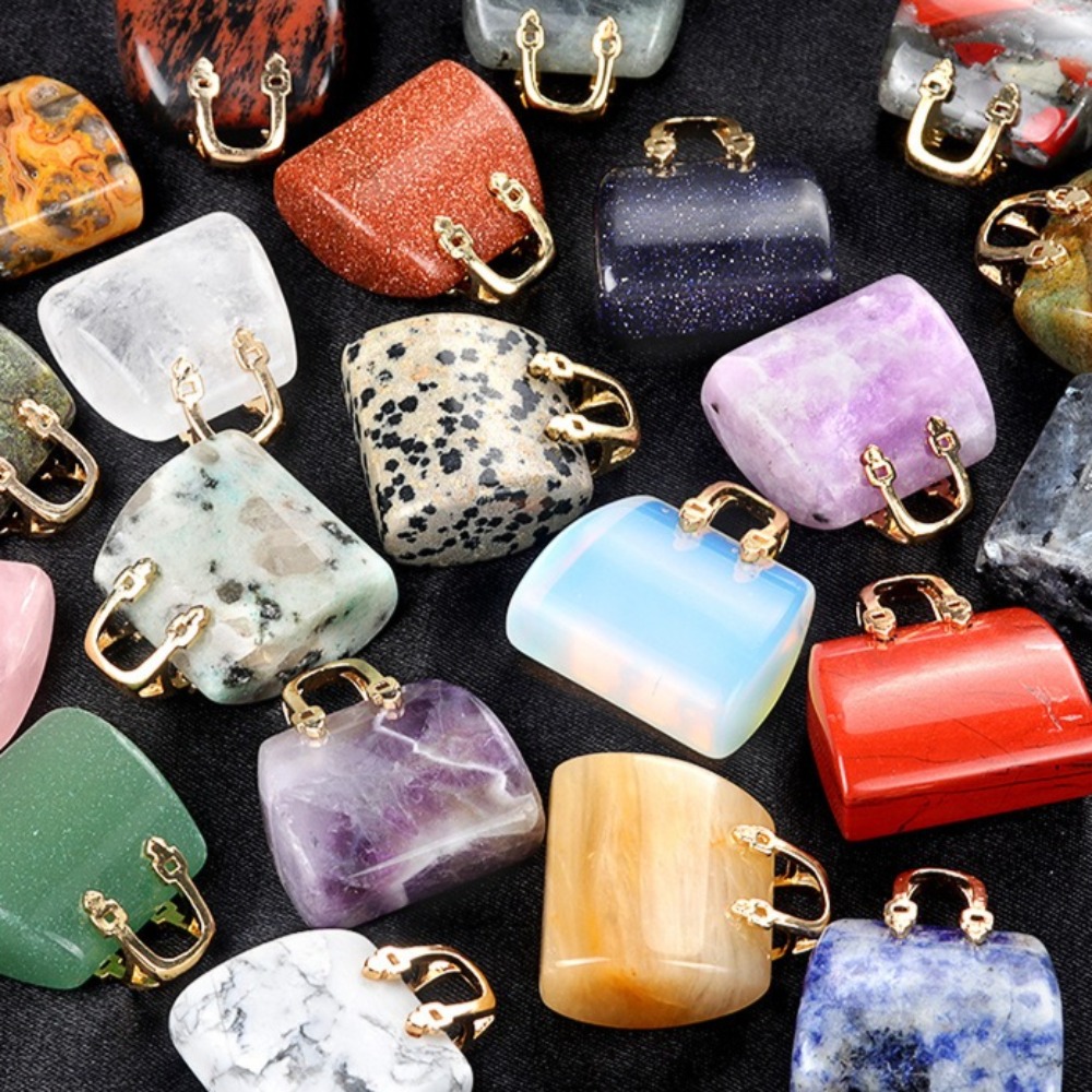 Jewelry Making Event - 1pcs 25x28mm 미니 핸드백 모양 펜던트
