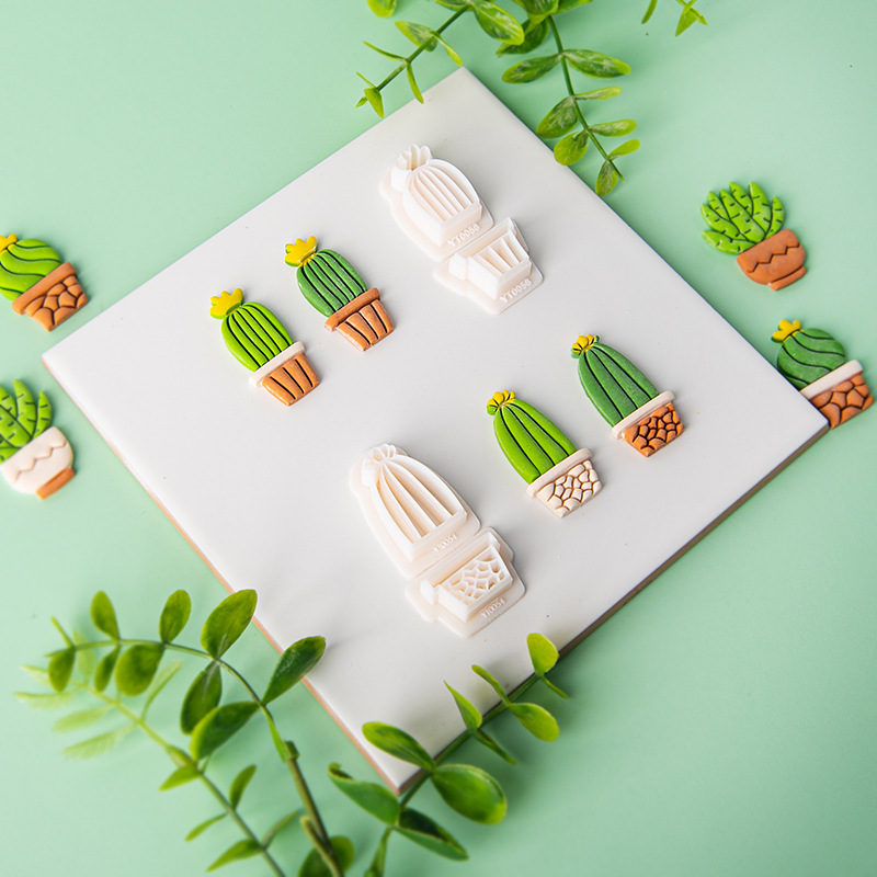 Jewelry Making Mold - 선인장 부드러운 도자기 폴리머 클레이 몰드