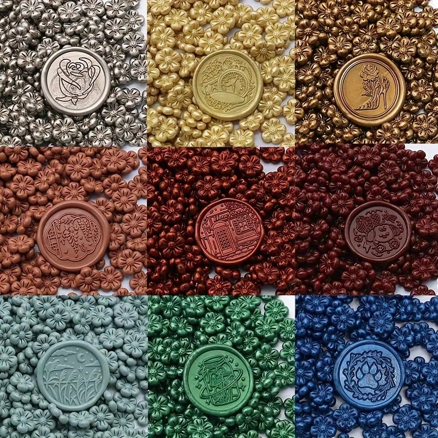 Jewelry Making Wax - 꽃 모양의 실링 왁스 비즈, 다양한
