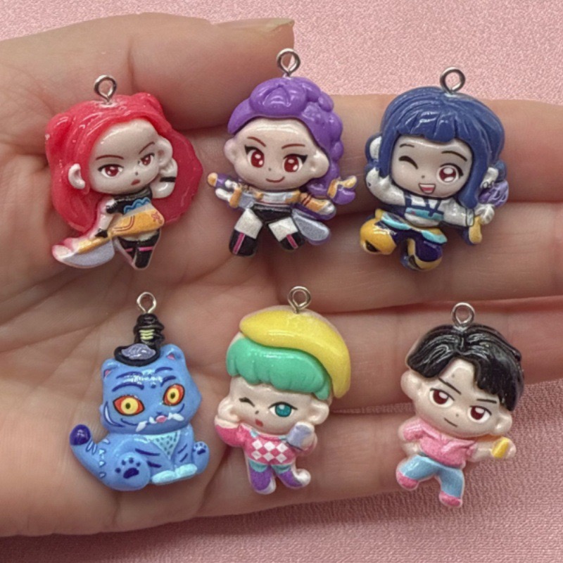 Jewelry Making Accessories - 10개 레진 만화 펜던트, DIY 쥬얼리