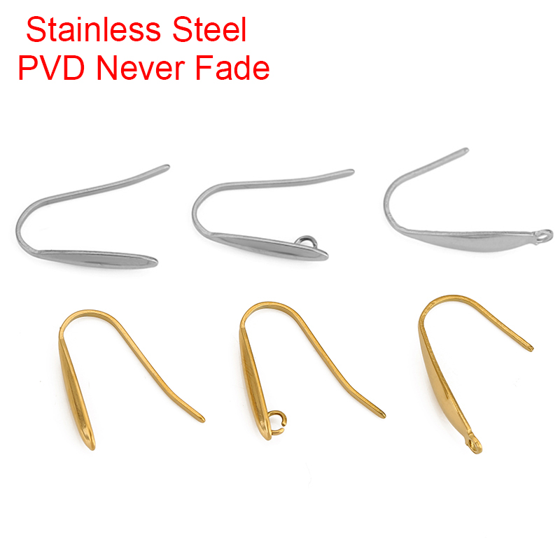 Jewelry Making Hobby - 10pcs 절대 페이드 스테인레스 스틸 귀걸이