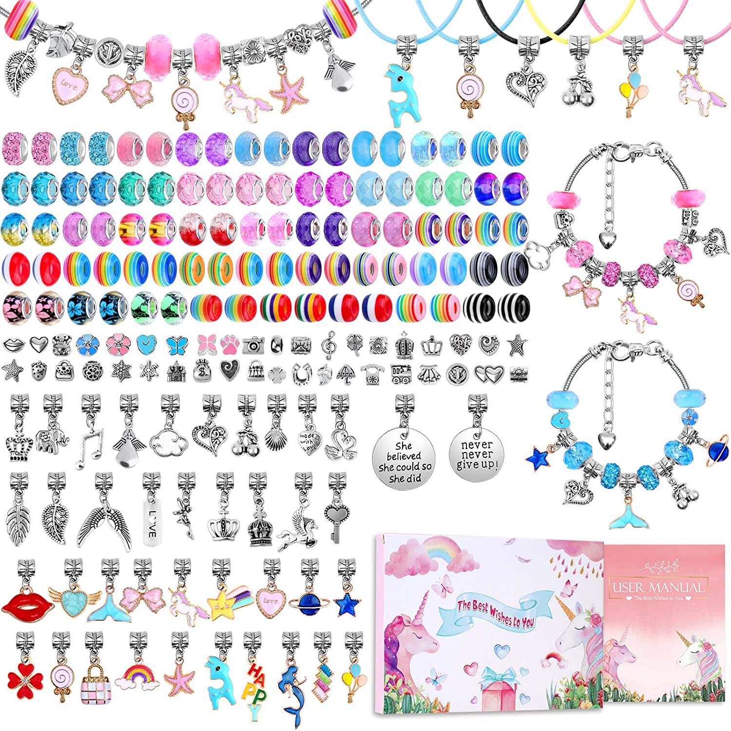 Jewelry Making Kits For Girls - DIY 주얼리 만들기 용품, 유니콘 인어