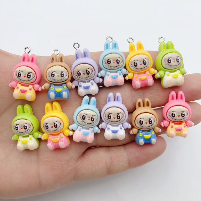Jewelry Making Earrings - 10Pcs Kawaii 토끼 딸기 하우스 수지