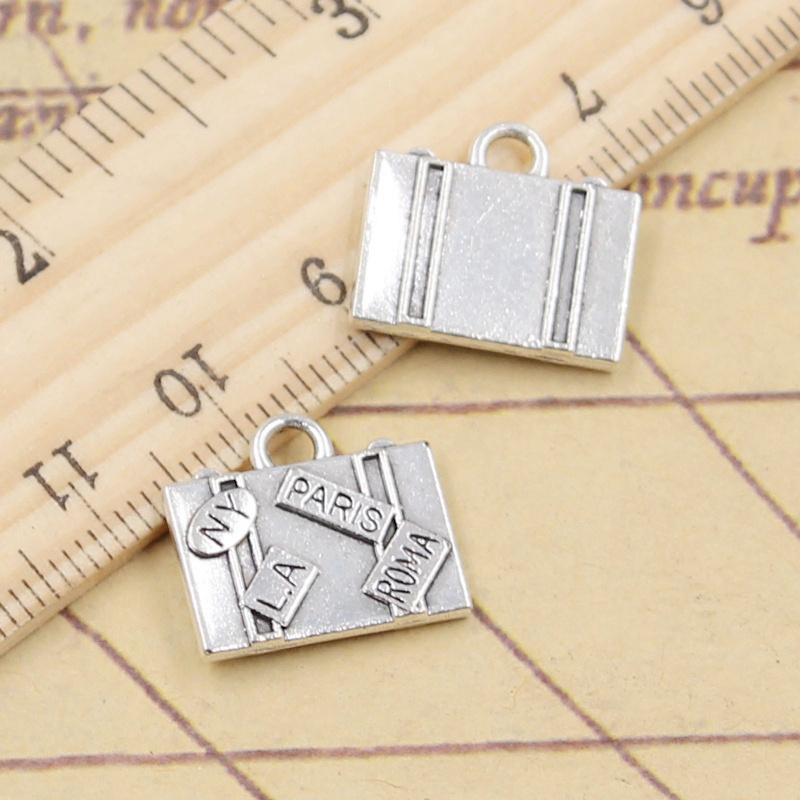 Jewelry Making New York - 10pcs 매력 여행 가방 뉴욕 파리