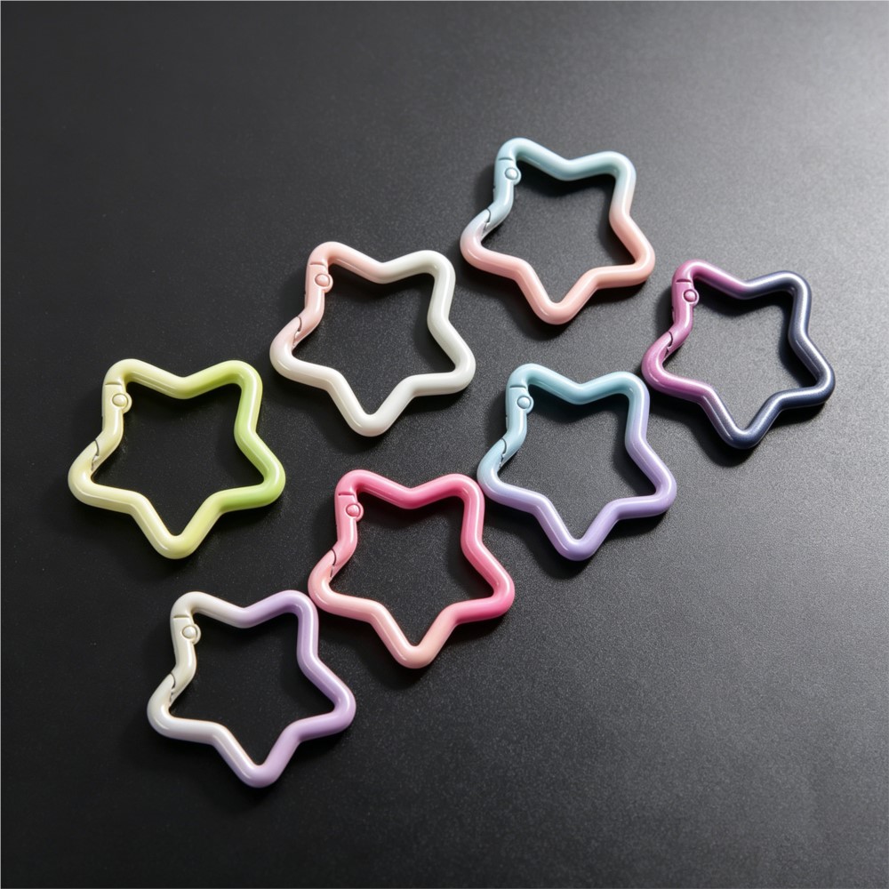 Jewelry Making Hobby - 5PCS 그라디언트 별 모양 스프링 링