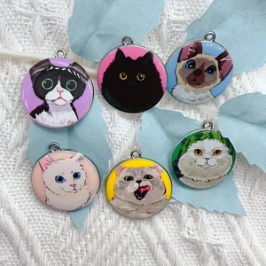 10pcs 만화 동물 고양이 에나멜 쥬얼리 만들기 귀여 - Jewelry Making Earrings 리뷰 및 가격