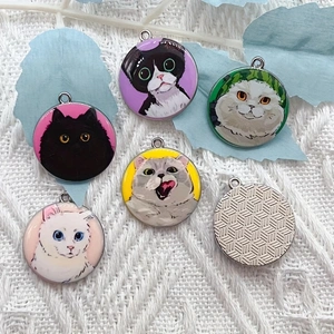 10pcs 만화 동물 고양이 에나멜 쥬얼리 만들기 귀여 - Jewelry Making Earrings 리뷰 및 가격