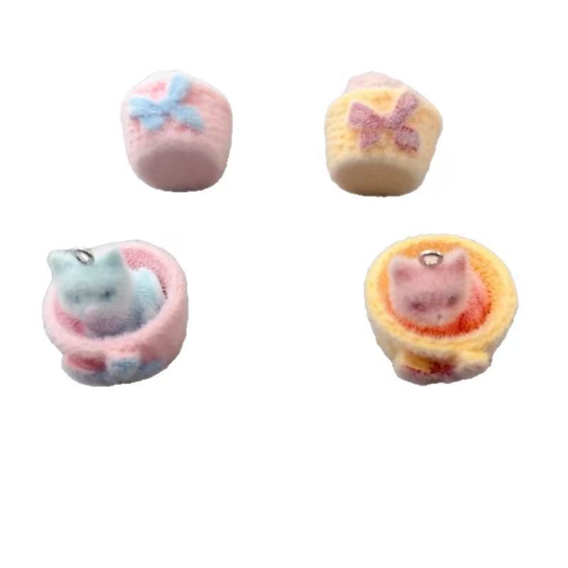 4개입 3D 플러시 레진 고양이 펜던트, DIY 쥬얼리 - Jewelry Making Accessories 리뷰 및 가격