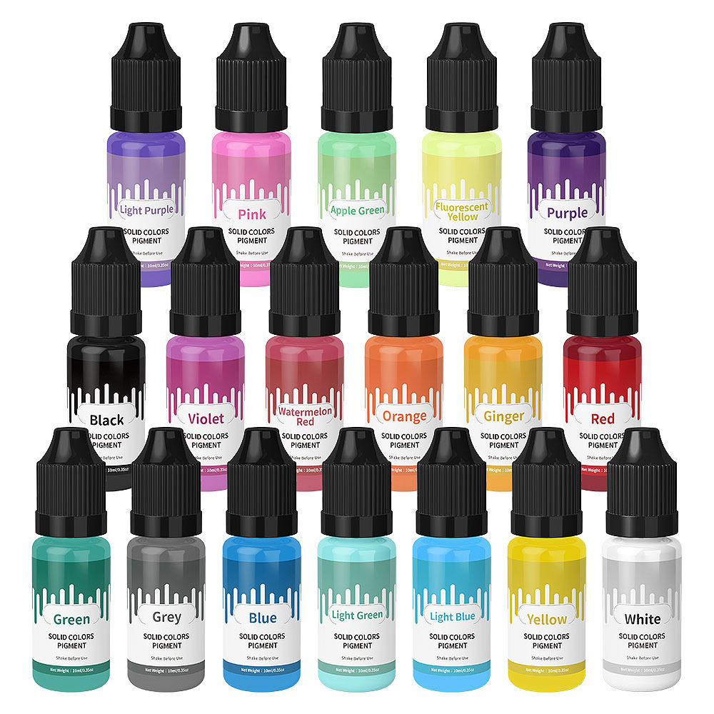 18 색상 10ml 마카롱 솔리드 파스텔 컬러 수지 안 - Jewelry Making Degree 리뷰 및 가격
