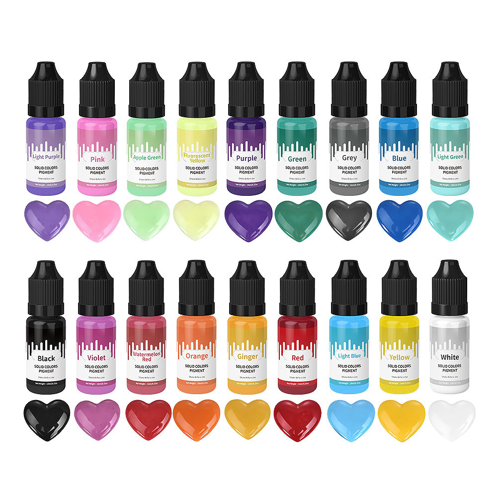 18 색상 10ml 마카롱 솔리드 파스텔 컬러 수지 안 - Jewelry Making Degree 리뷰 및 가격