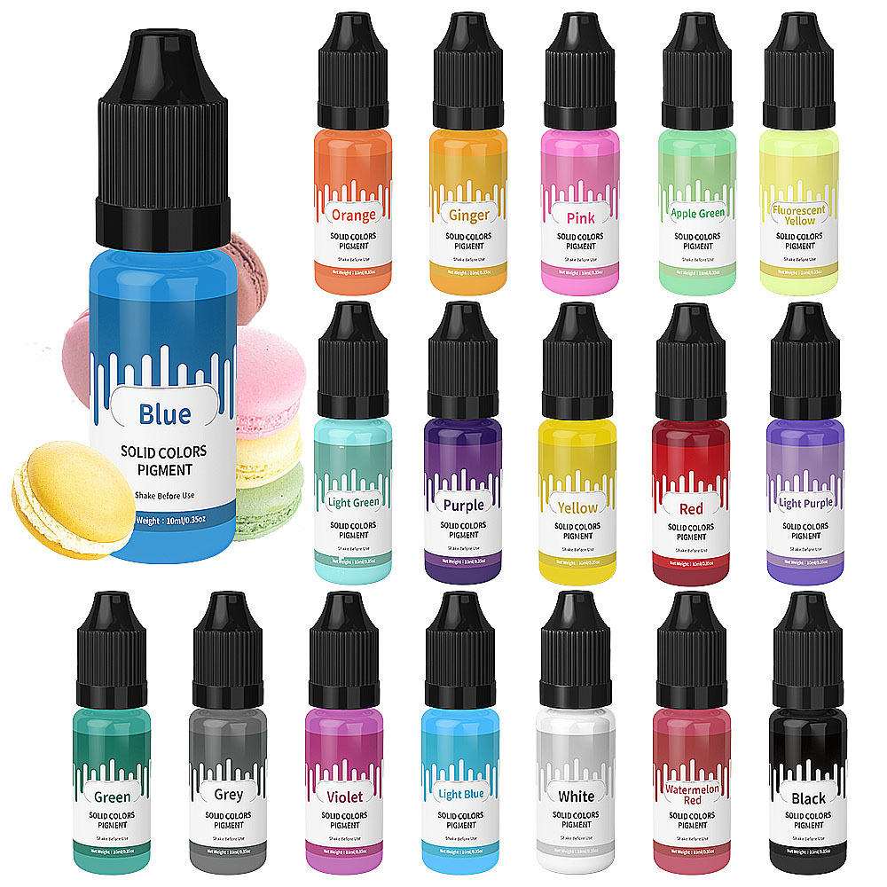 18 색상 10ml 마카롱 솔리드 파스텔 컬러 수지 안 - Jewelry Making Degree 리뷰 및 가격