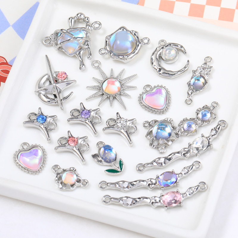 3 개/대 여자 DIY 쥬얼리 라인 석 달빛 스톤 펜던 - Jewelry Making Kits For Girls 리뷰 및 가격