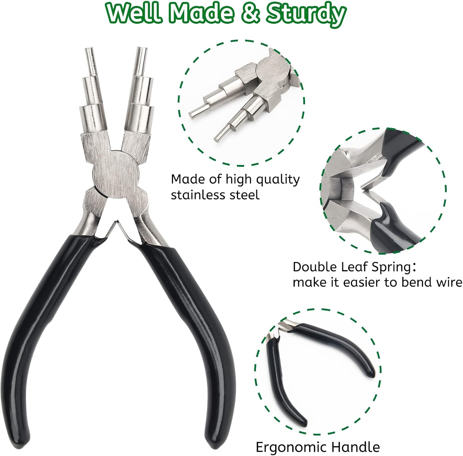 6단계 와이어 루핑 플라이어, 미끄럼 방지 손잡이, 3 - Jewelry Making Loop Pliers 리뷰 및 가격