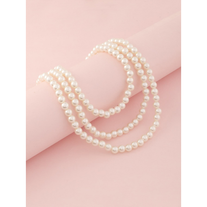 3개/세트 소녀용 흰색 진주 비즈 목걸이 초커 쥬얼리  - Jewelry Making Kits For Girls 리뷰 및 가격
