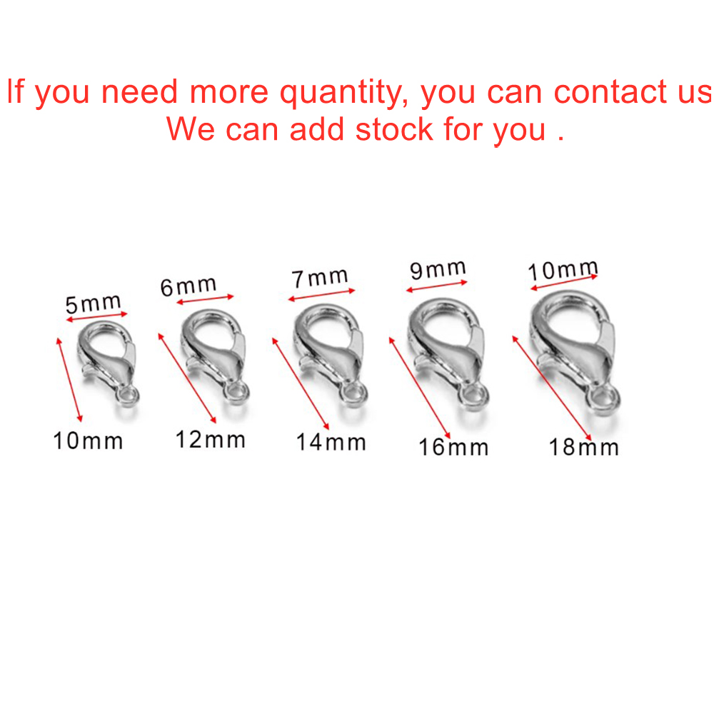 10개/세트 다양한 사이즈의 랍스터 클래스프 목걸이 고 - Jewelry Making Hobby 리뷰 및 가격