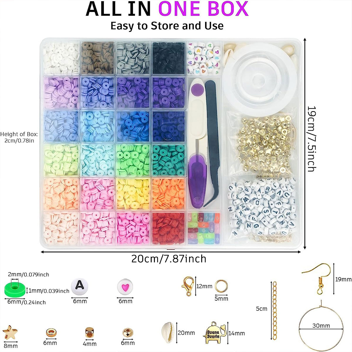 6000 Pcs 24 색 플랫 라운드 폴리머 클레이 비 - Jewelry Making Degree 리뷰 및 가격