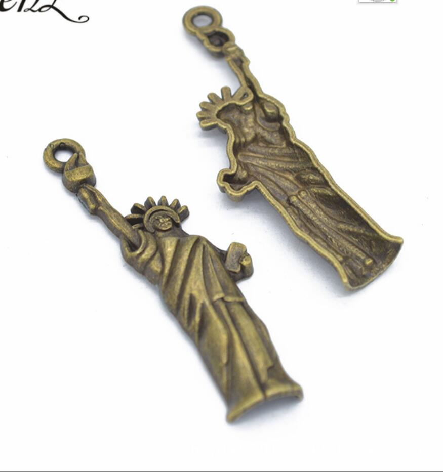 5개입 자유의 여신상 뉴욕 50*14mm 티베트 실버  - Jewelry Making New York 리뷰 및 가격