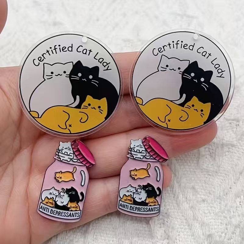10개 아크릴 귀여운 고양이 펜던트, DIY 쥬얼리 제 - Jewelry Making Accessories 리뷰 및 가격