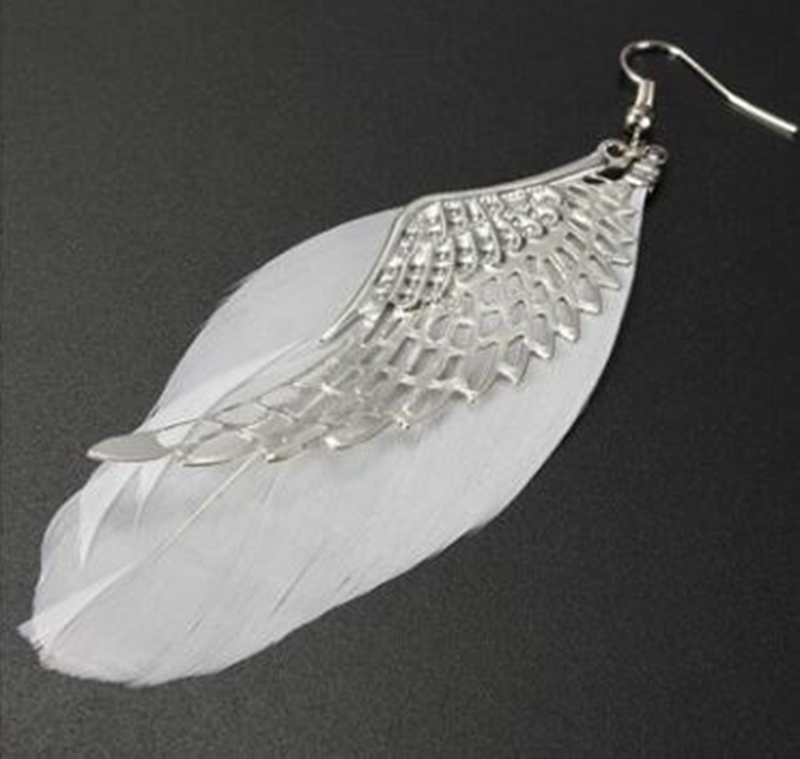 12쌍/세트 깃털 귀걸이 스터드 에스닉 스타일 여성 보 - Jewelry Making Event 리뷰 및 가격