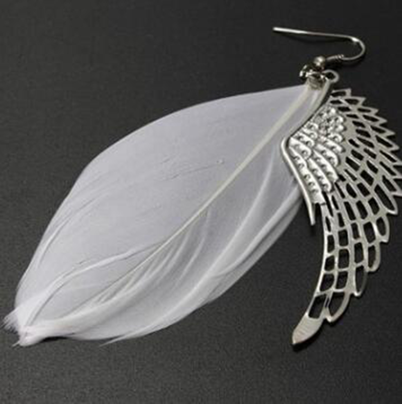12쌍/세트 깃털 귀걸이 스터드 에스닉 스타일 여성 보 - Jewelry Making Event 리뷰 및 가격