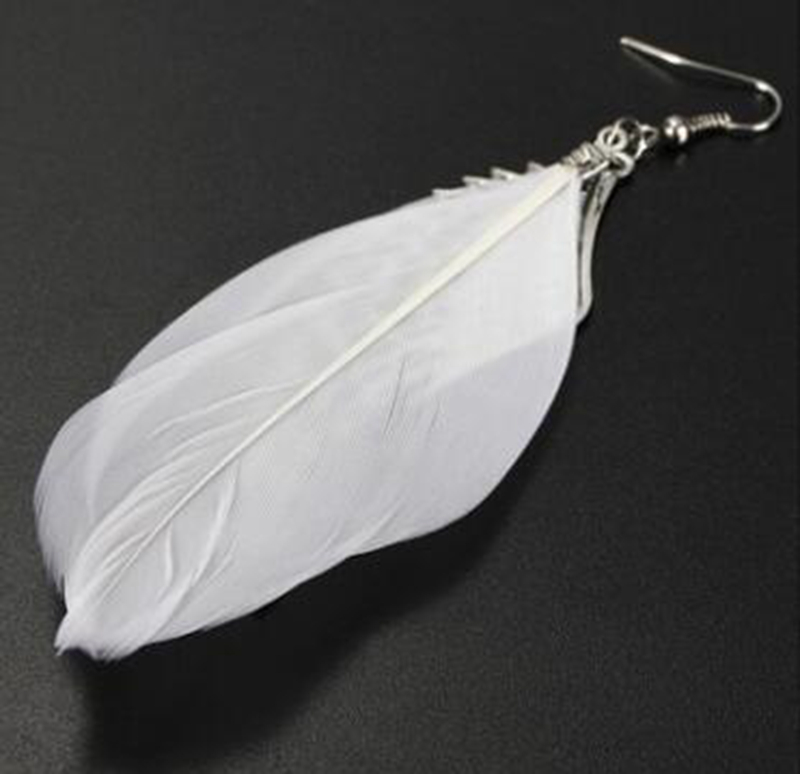 12쌍/세트 깃털 귀걸이 스터드 에스닉 스타일 여성 보 - Jewelry Making Event 리뷰 및 가격