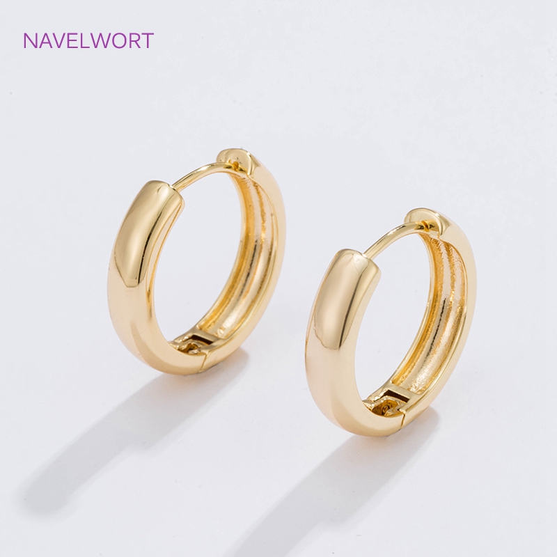 6가지 사이즈의 금도금 원형 후프 귀걸이 여성용 선물, - Jewelry Making Hobby 리뷰 및 가격