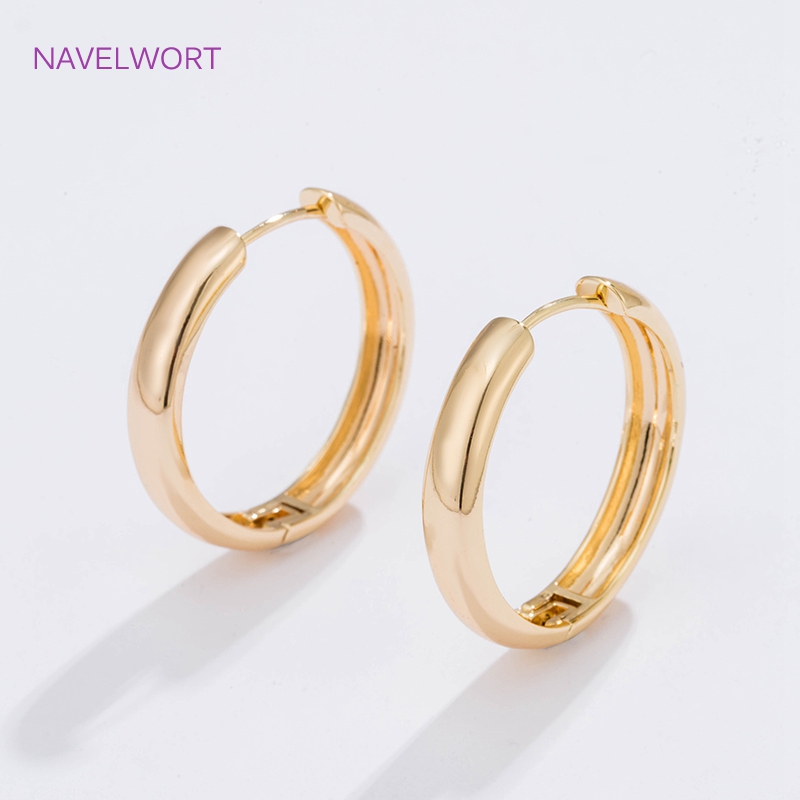 6가지 사이즈의 금도금 원형 후프 귀걸이 여성용 선물, - Jewelry Making Hobby 리뷰 및 가격