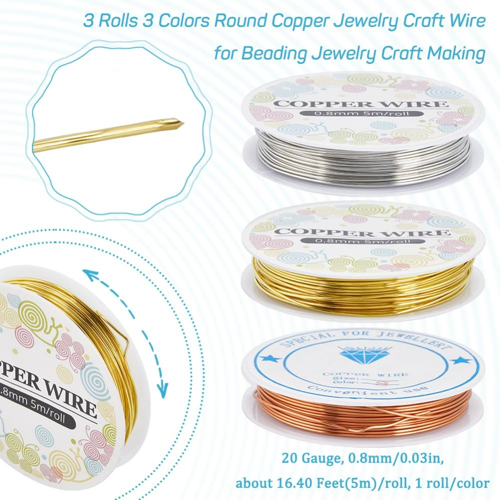 12.8M 구리 쥬얼리 와이어, 골드 실버 공예 와이어 - Jewelry Making Degree 리뷰 및 가격