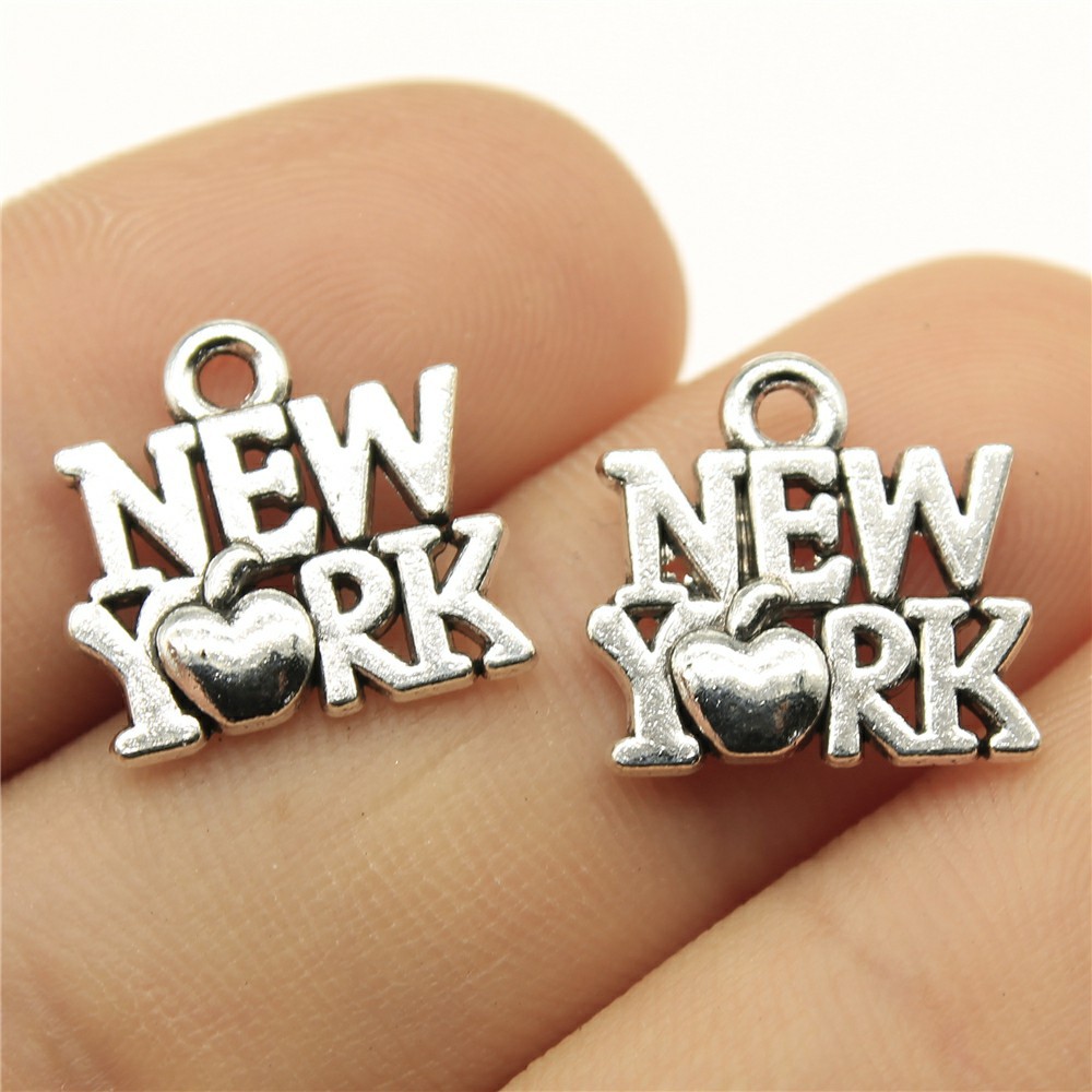40개 15x14mm(0.59x0.55인치) 앤틱 실버 - Jewelry Making New York 리뷰 및 가격