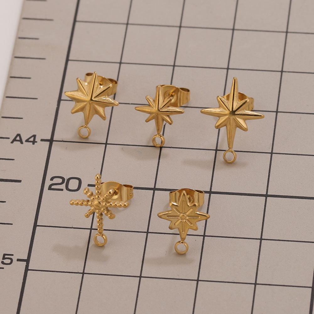 6개 스테인리스 스틸 별 모양 귀걸이 스터드, 귀걸이  - Jewelry Making Degree 리뷰 및 가격