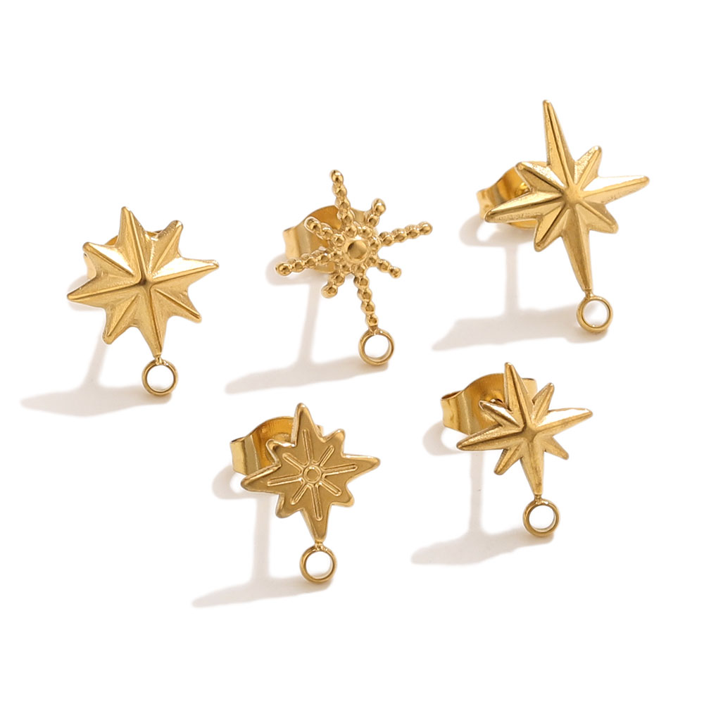 6개 스테인리스 스틸 별 모양 귀걸이 스터드, 귀걸이  - Jewelry Making Degree 리뷰 및 가격