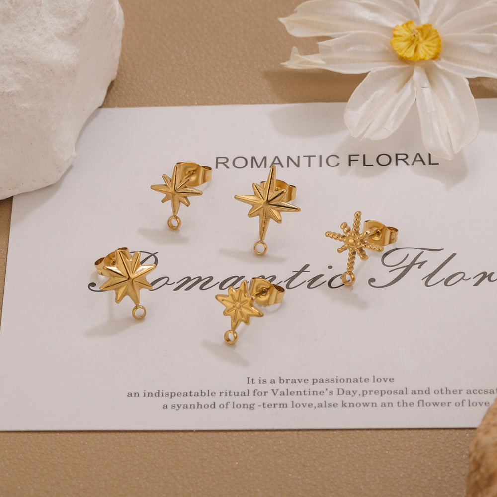 6개 스테인리스 스틸 별 모양 귀걸이 스터드, 귀걸이  - Jewelry Making Degree 리뷰 및 가격