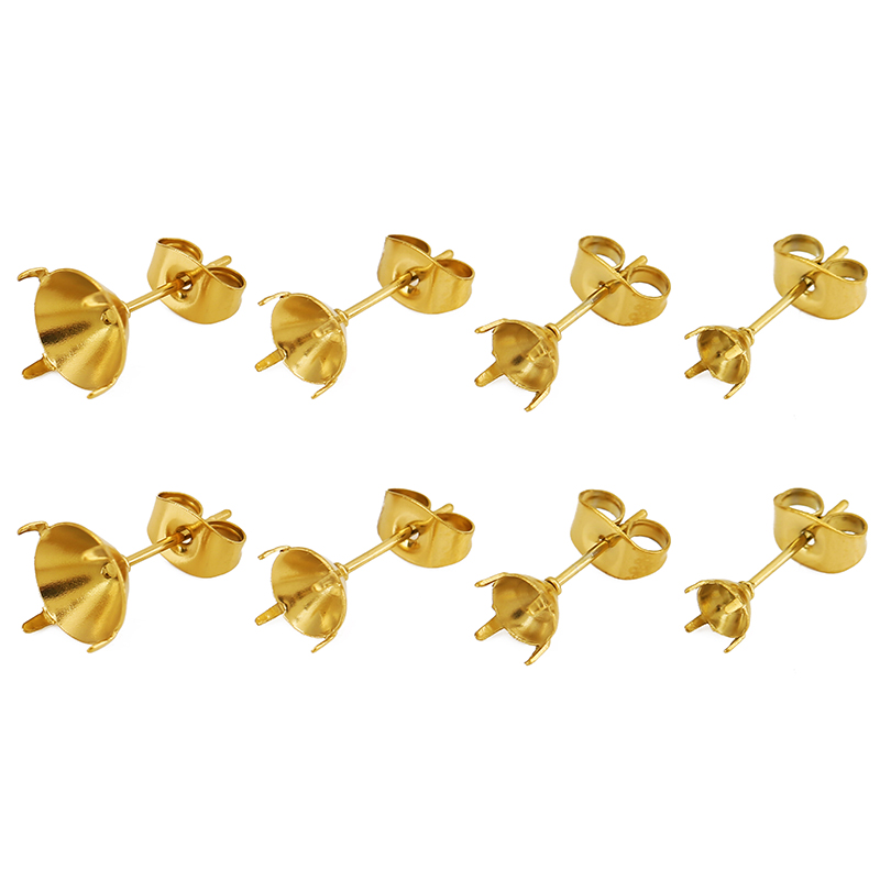 20개 PVD 변색없는 스테인레스 스틸 귀걸이 세팅 5 - Jewelry Making With Stones 리뷰 및 가격