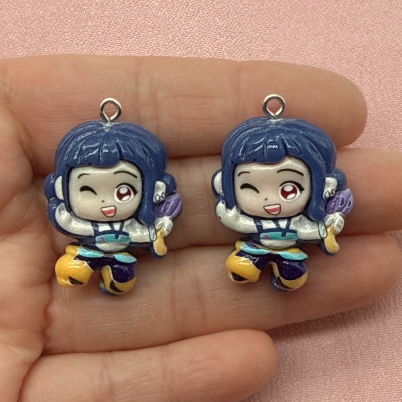 10개 레진 만화 펜던트, DIY 쥬얼리 제작 귀걸이, - Jewelry Making Accessories 리뷰 및 가격