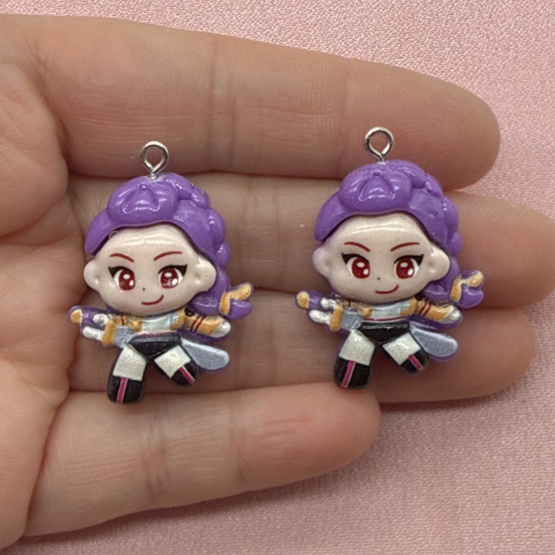10개 레진 만화 펜던트, DIY 쥬얼리 제작 귀걸이, - Jewelry Making Accessories 리뷰 및 가격