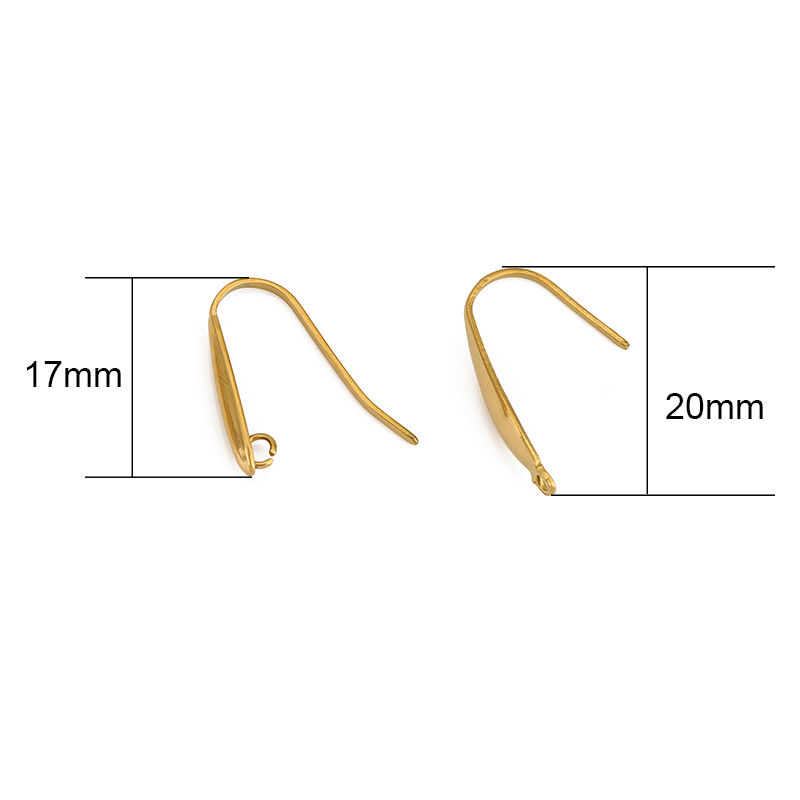 10pcs 절대 페이드 스테인레스 스틸 귀걸이 후크 와 - Jewelry Making Hobby 리뷰 및 가격