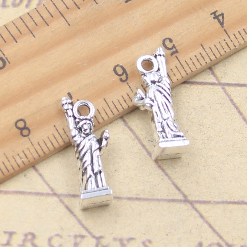 10pcs 매력 뉴욕 자유의 여신상 21x7x6mm 골 - Jewelry Making New York 리뷰 및 가격