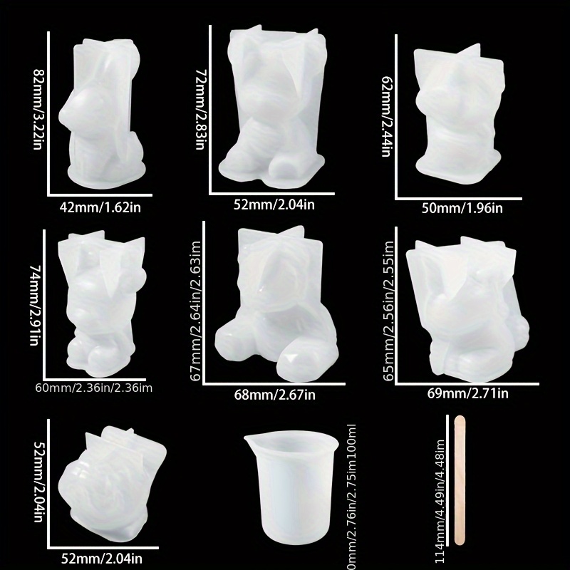 19개 레진 몰드 세트, 레진 제작, 데스크탑 장식품, - Jewelry Making Mold 리뷰 및 가격