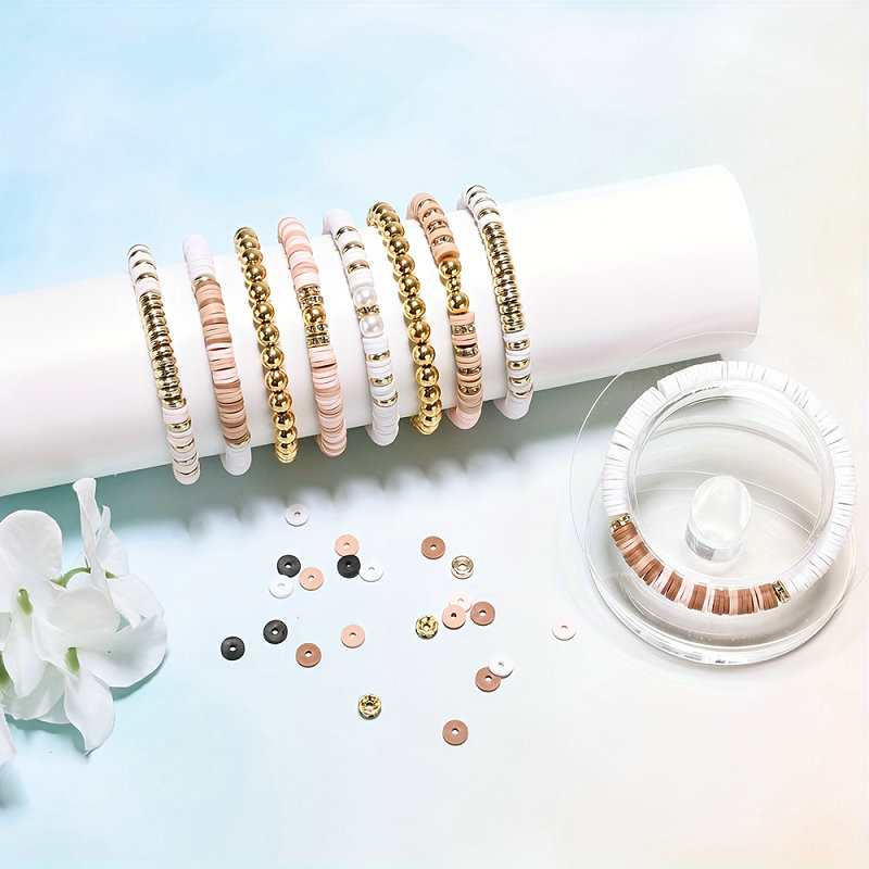 스타일 DIY 클레이 비즈 팔찌 만들기 키트 우정 황금 - Jewelry Making Kits For Girls 리뷰 및 가격