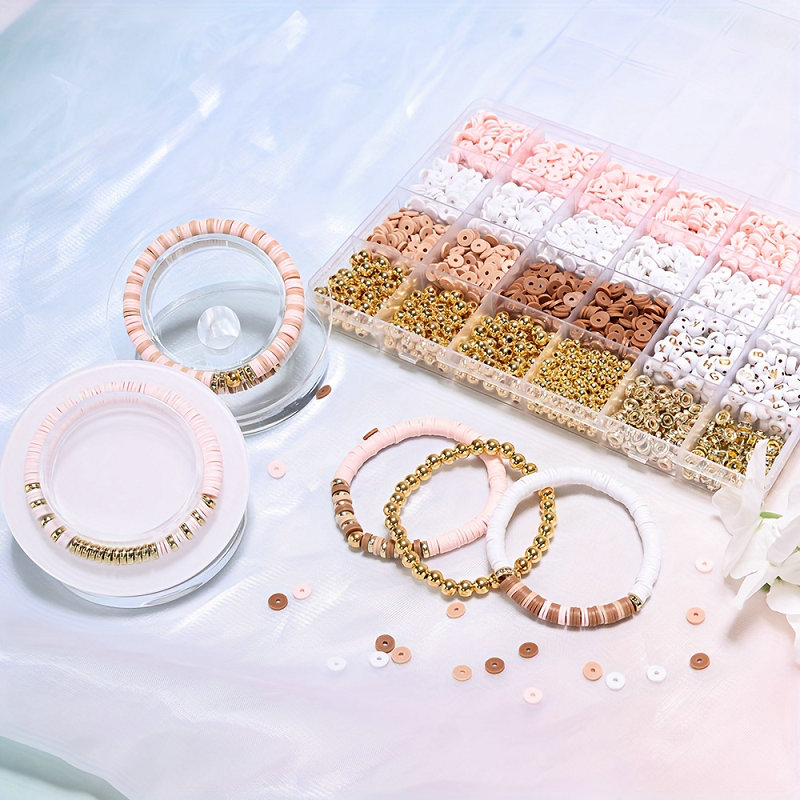 스타일 DIY 클레이 비즈 팔찌 만들기 키트 우정 황금 - Jewelry Making Kits For Girls 리뷰 및 가격