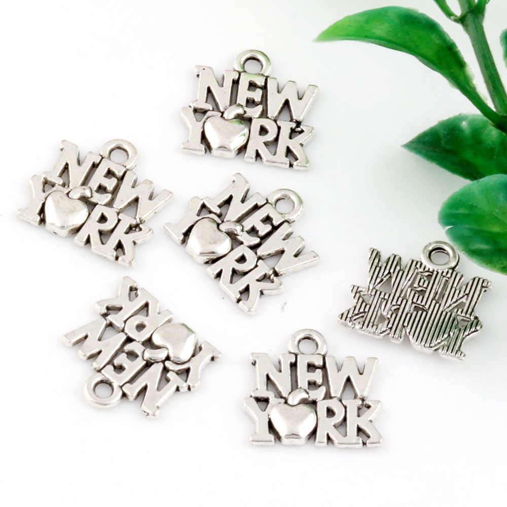 보석 만들기 DIY 액세서리용 합금 '뉴욕' 참 펜던트 - Jewelry Making New York 리뷰 및 가격
