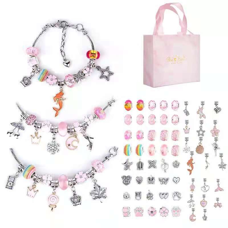 DIY 주얼리 만들기 용품, 유니콘 인어 공예, 매력  - Jewelry Making Kits For Girls 리뷰 및 가격